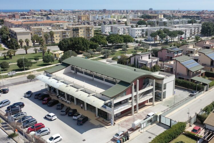 Sede di Siracusa dei Centri Dentistici Caruso, vista aerea